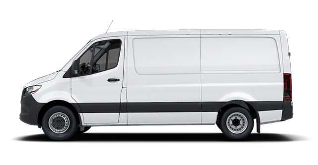 White Mercedes Sprinter cargo van